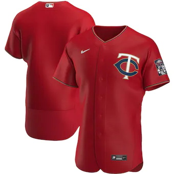 mens nike red minnesota twins alternate authentic team jers